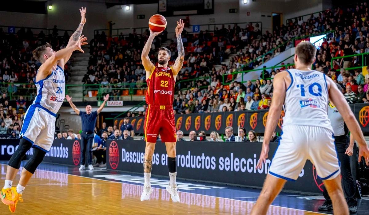 Yusta fue el máximo anotador de España, en la victoria ante Eslovaquia