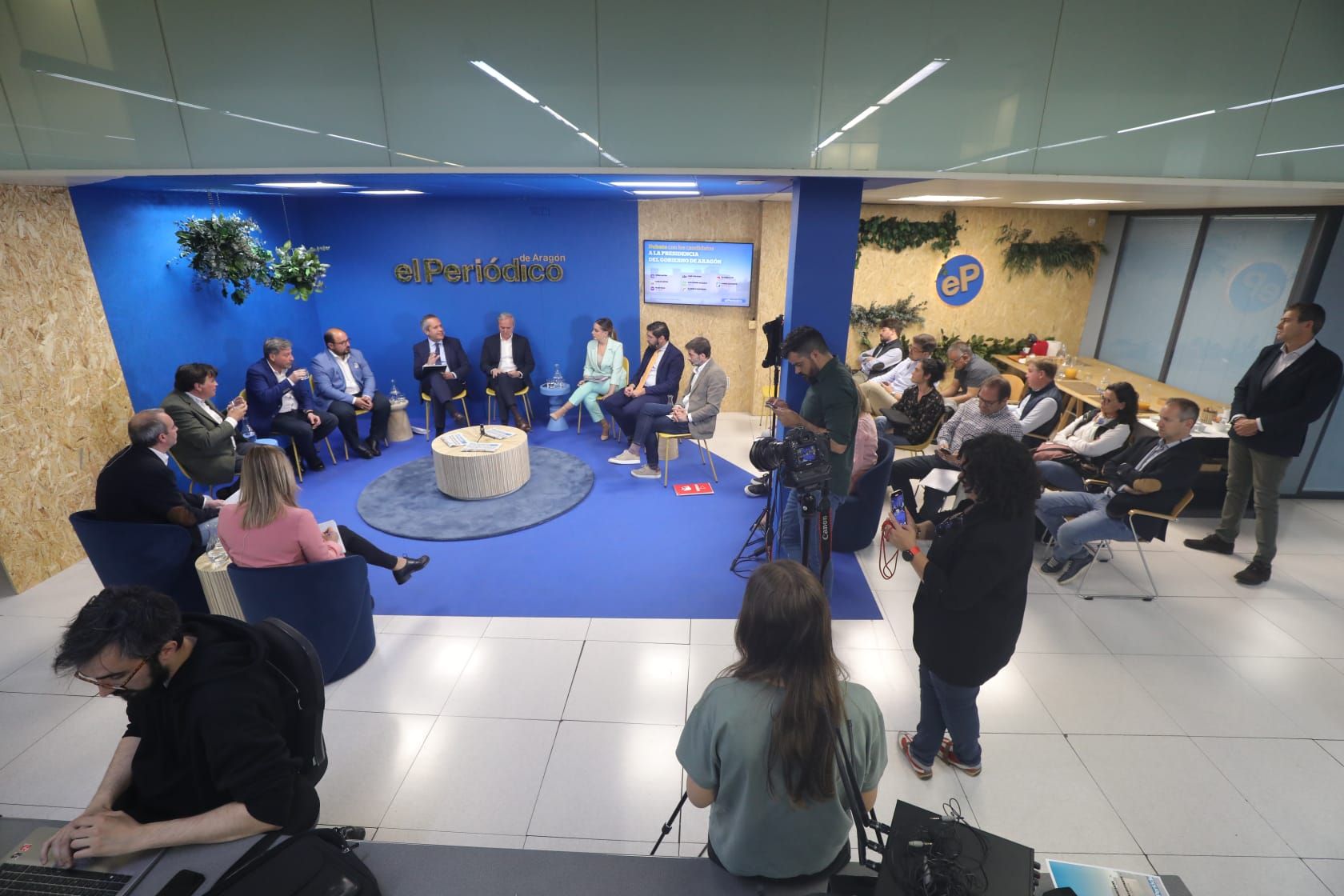 Debate de los candidatos a la presidencia del Gobierno de Aragón organizado por EL PERIÓDICO DE ARAGÓN