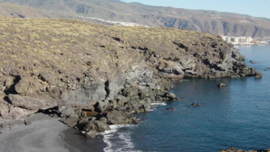 Playa Samarines, en Candelaria.