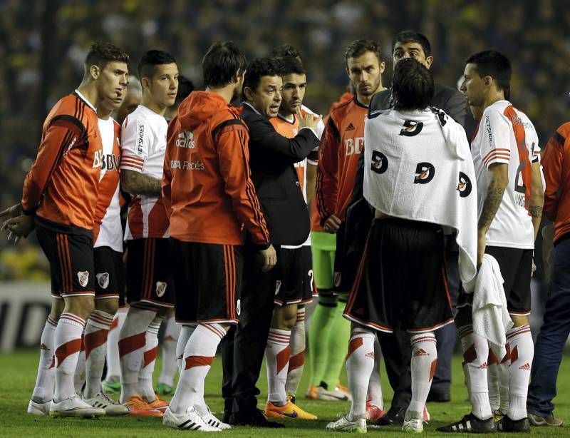 Fotogalería del incidente en el Boca Juniors-River Plate