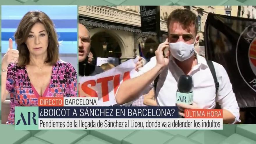 Ana Rosa responde a los gritos de "manipuladora" en un directo desde  Barcelona - El Periódico de Aragón