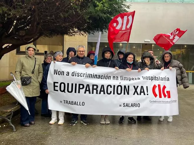 Acuerdo con el personal de limpieza de los hospitales de Cee, Barbanza y Salnés