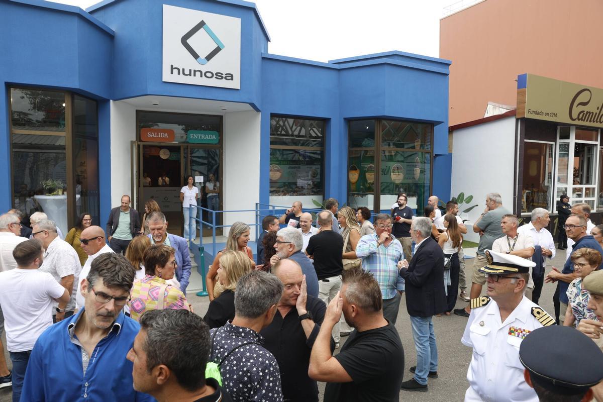 La celebración del día de Hunosa en Gijón, en imágenes