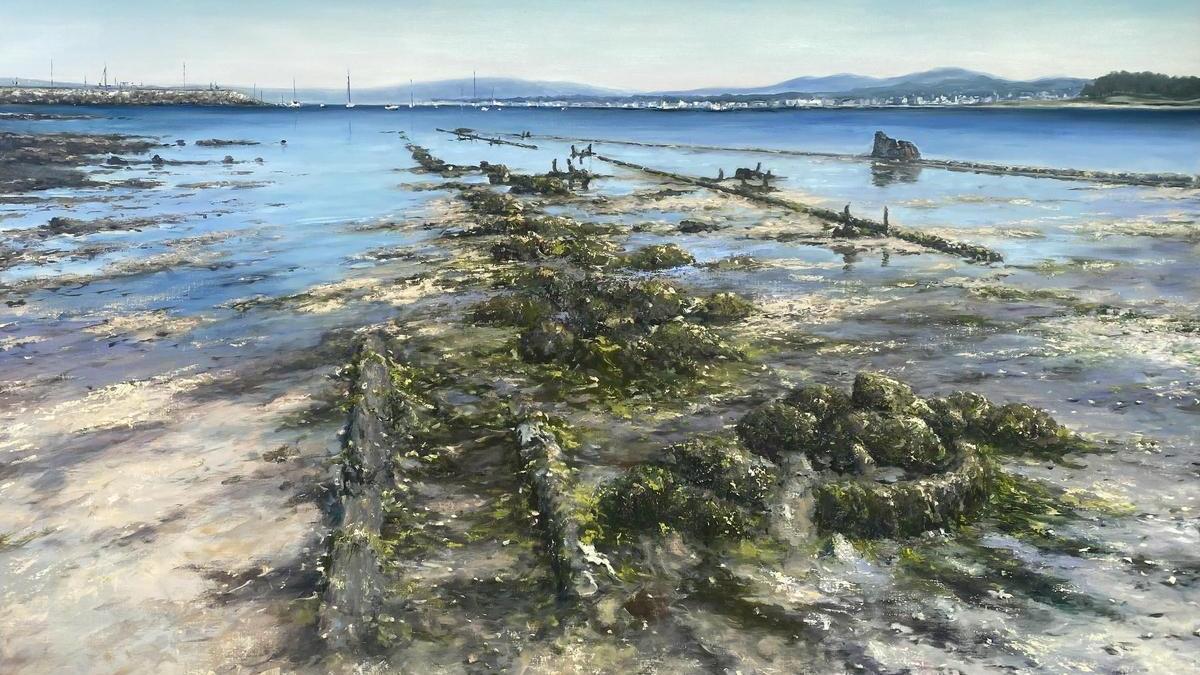 «En marea baixa», obra de Manuel Carballeira Rivas ganadora del Ernesto Goday de O Grove