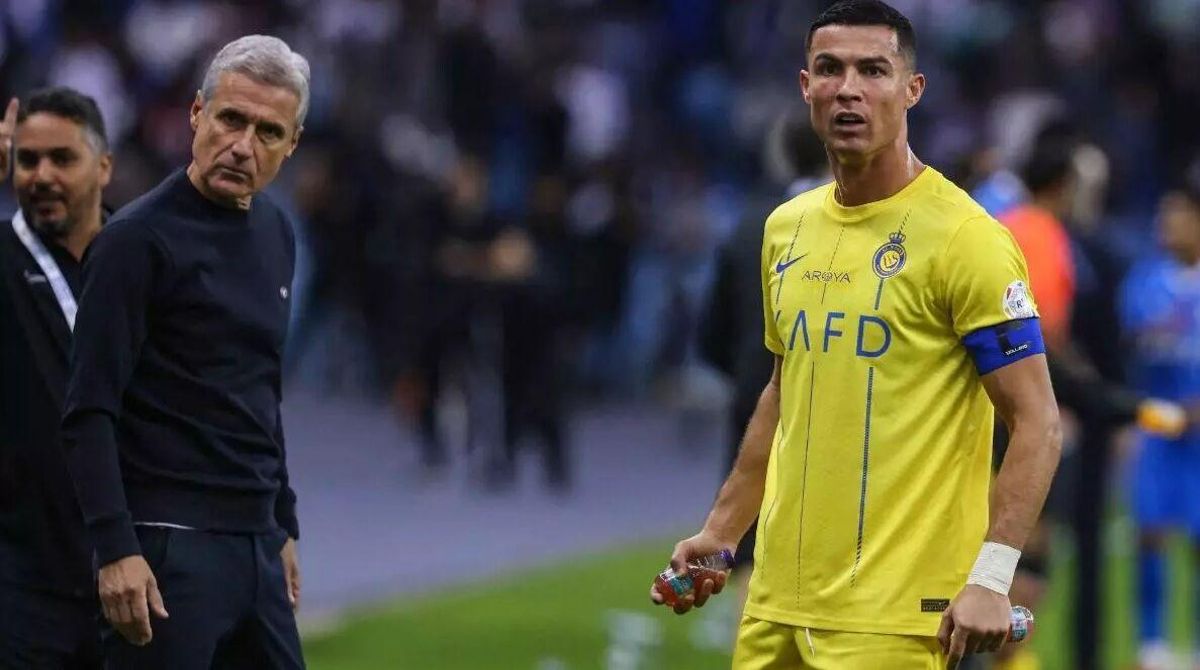 The former Real Madrid player Cristiano Ronaldo, in a match with the Saudi Al-Nassr // Efe