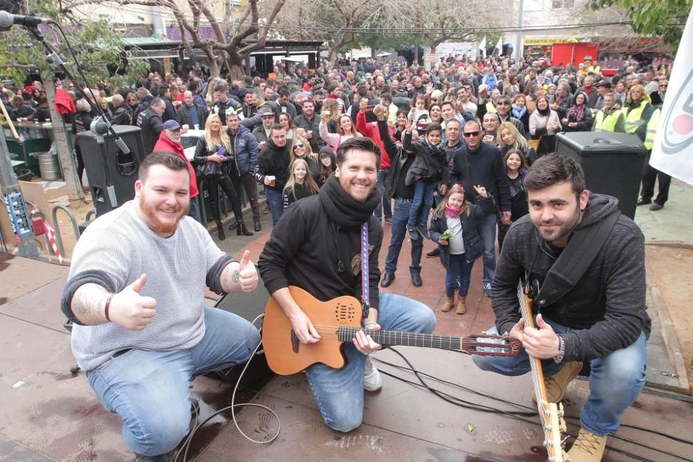 Concentración motera en el barrio de San Antón de Cartagena