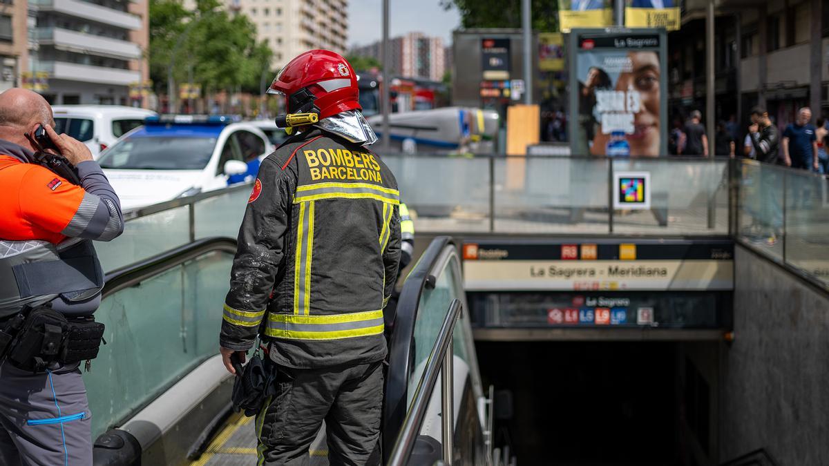 La incidencia de Rodalies ha obligado a cerrar por humo la estación de metro de La Sagrera