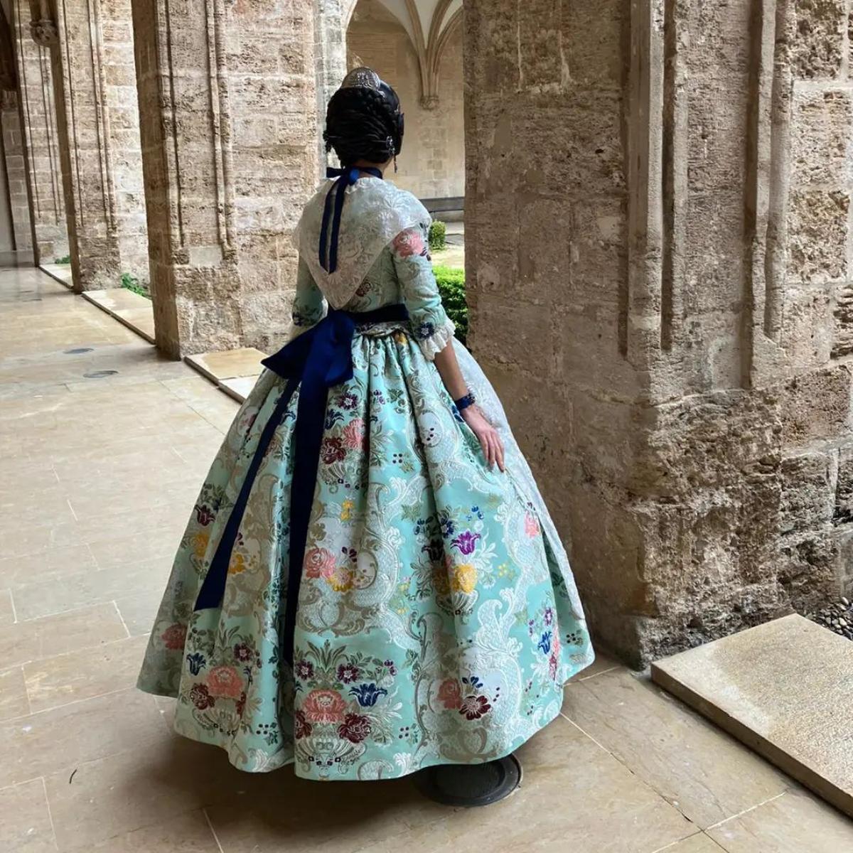 Olvido Roda, fallera mayor de 2023, en color Verde Mar Olvido Roda, fallera mayor de 2023, en color Verde Mar