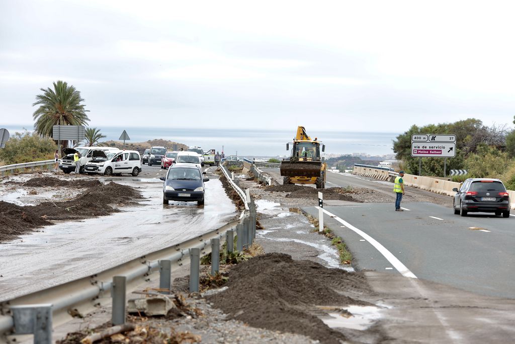 Estas son las imágenes que deja la DANA a su paso por Águilas