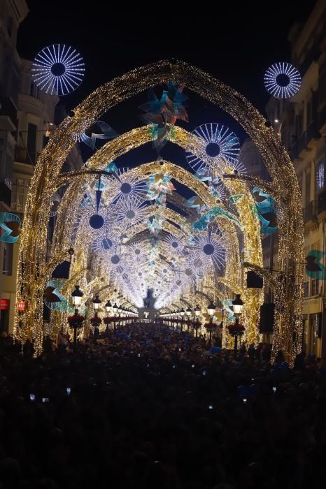 Encendido de las luces de Navidad de Larios en Málaga