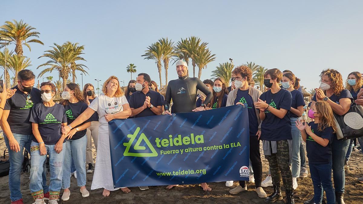 Apoyo de Caballero al colectivo TeidELA