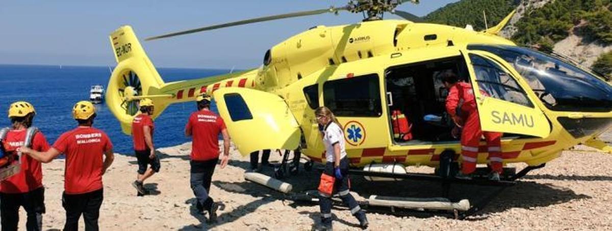 Rettungshubschrauber im Einsatz (Symbolbild).