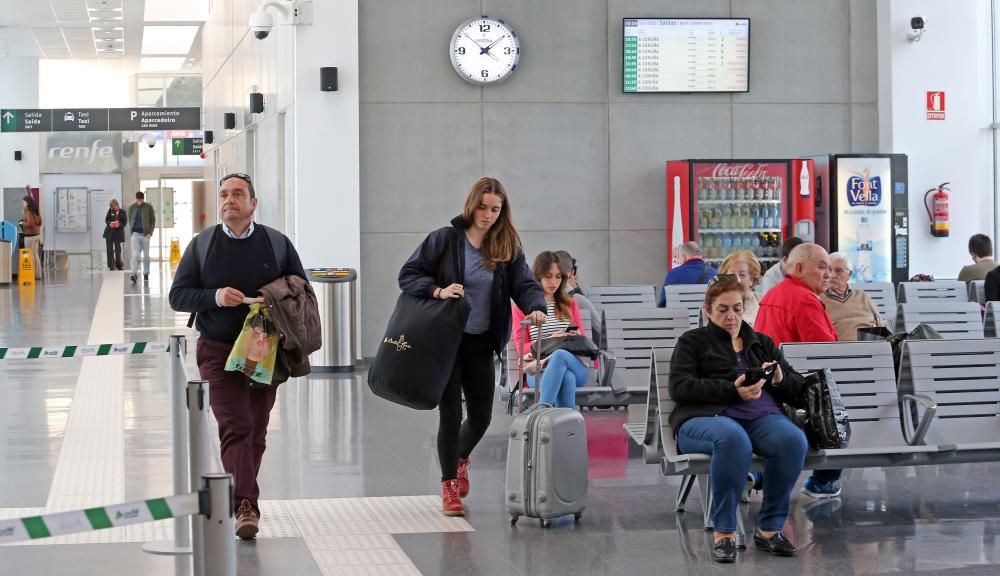 Vigo, partida o destino de un cuarto de los viajeros del Eje Atlántico