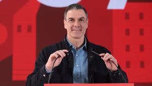 Pedro Sánchez, interviene en la clausura de la Convención Municipal del PSC en La Farga