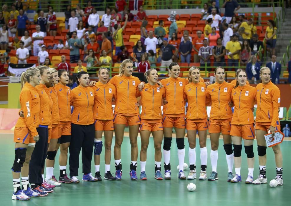 Final de balonmano femenino con el equipo de Países Bajos.