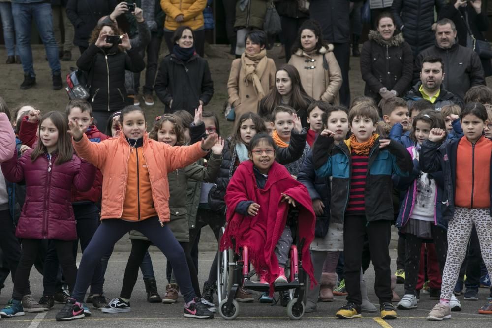 Día de la paz en el colegio de Veneranda Manzano, en Oviedo