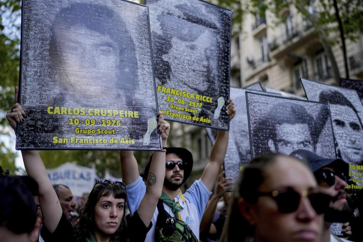 Masiva marcha en Argentina en conmemoración de las víctimas de la Dictadura a 48 años del golpe