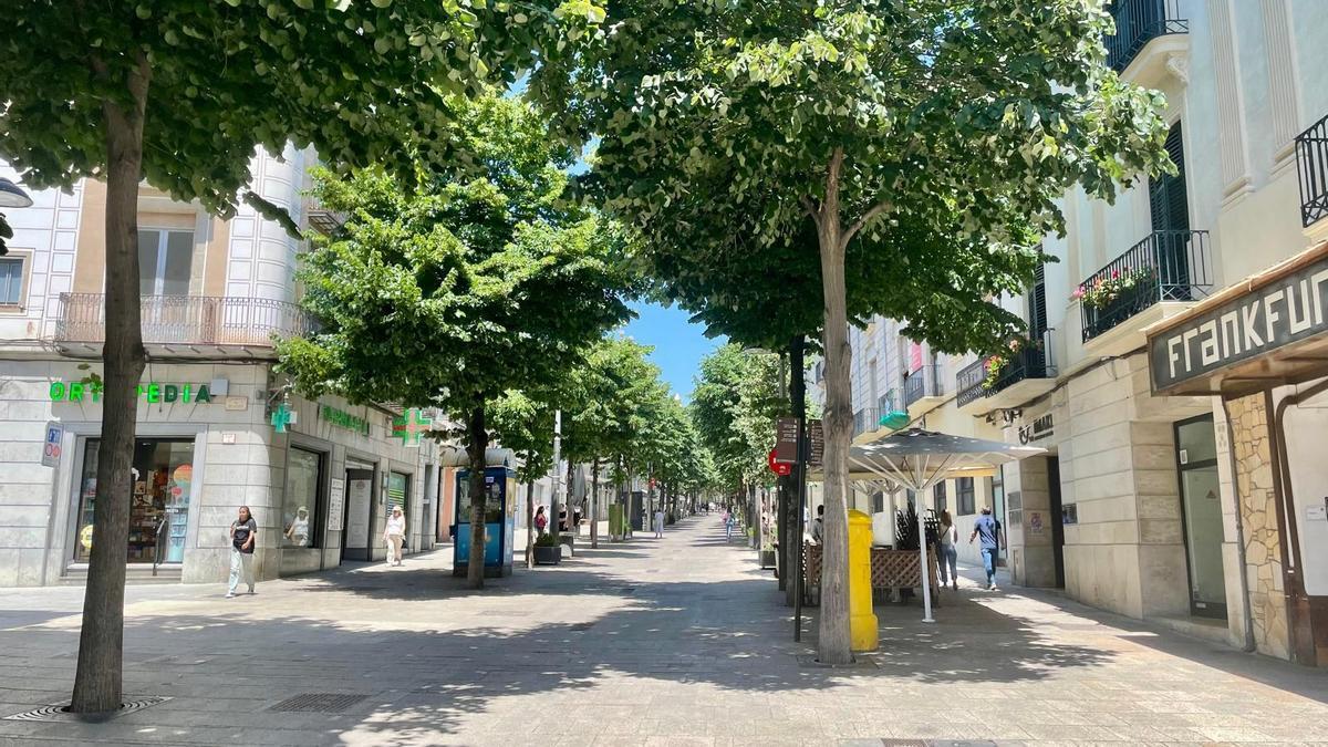 La Riera de Mataró, sin coches, este lunes 17 de junio