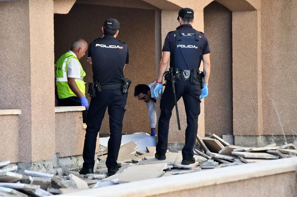 Hallan un cadáver en un centro comercial de Maspalomas.