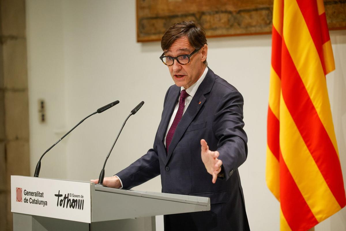 El president de la Generalitat, Salvador Illa, en su regreso tras un mes de baja médica