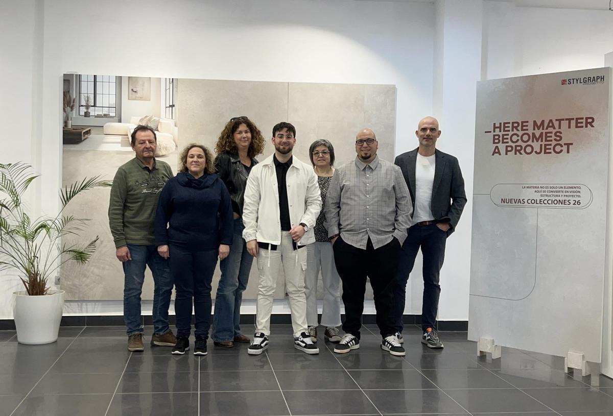 Equipo de la compañía italiana, en Onda.