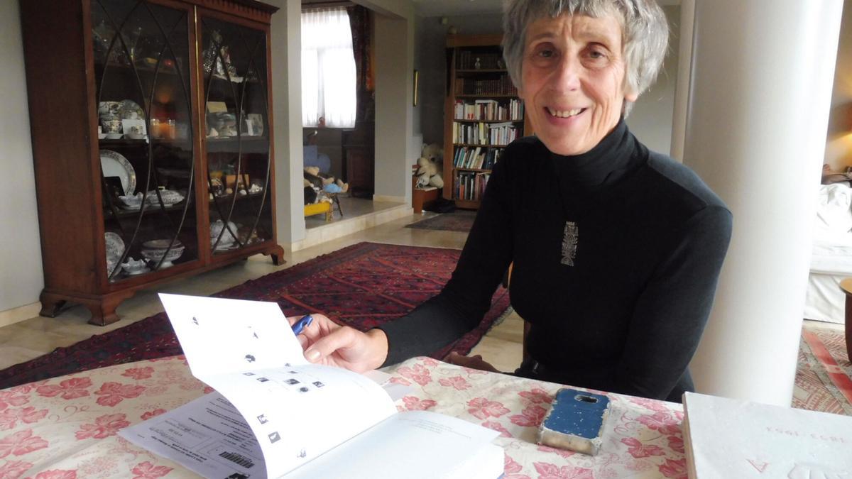 Caroline Lamarche, en su domicilio de Bruselas.