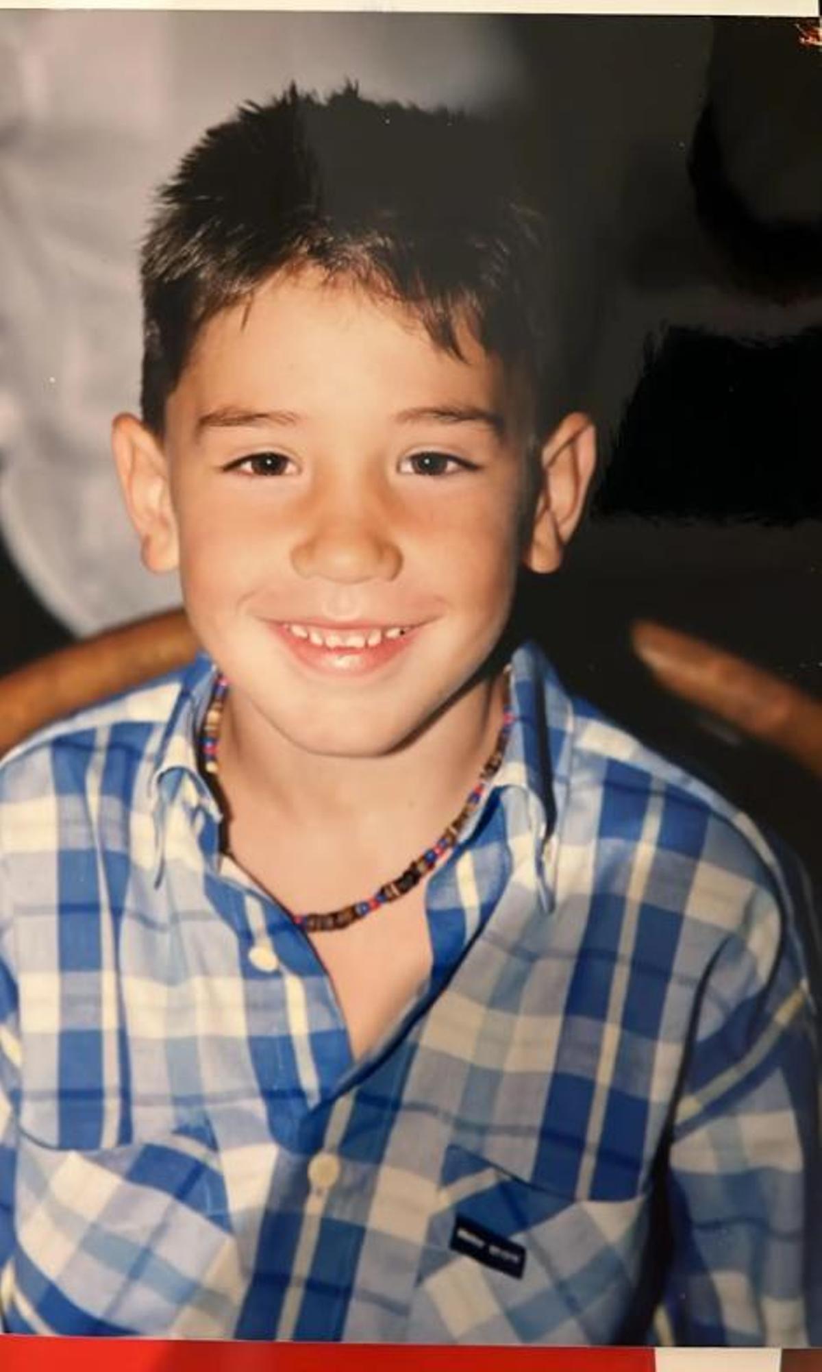 Imagen cedida por Héctor Bellerín en la infancia.