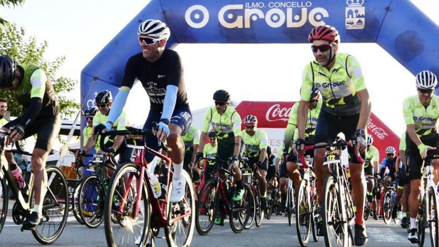 Lara Lois y Daniel García, los más grandes de la VI Marcha Ciclista de Marisco de O Grove