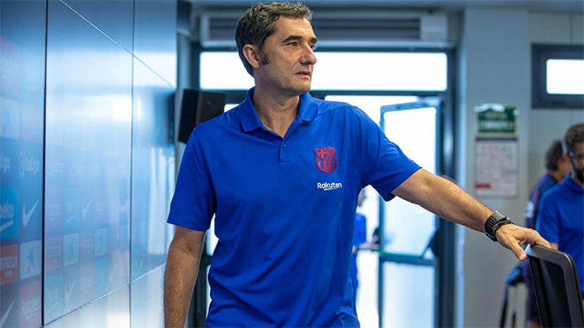 Valverde valoró el primer partido de Liga de Griezmann con la camiseta azulgrana