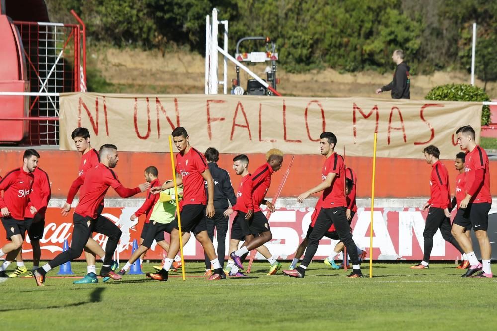 Entrenamiento del Sporting