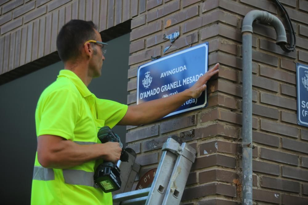 València cambia las placas de calles Franquistas