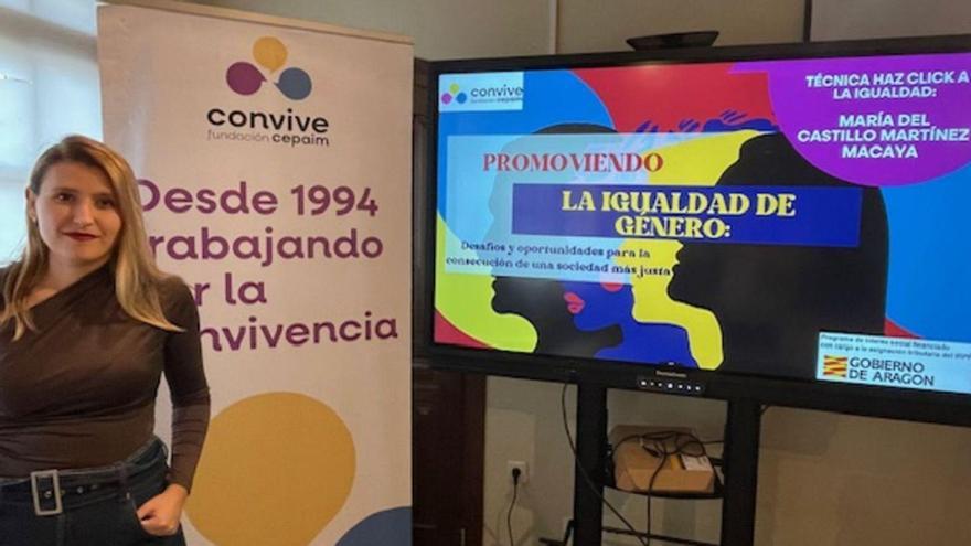 La jornada sobre igualdad de género se desarrolló en la sede comarcal de Belchite.