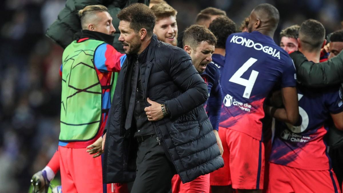 Simeone, tras la victoria en Oporto: "Estoy orgulloso de mis jugadores"