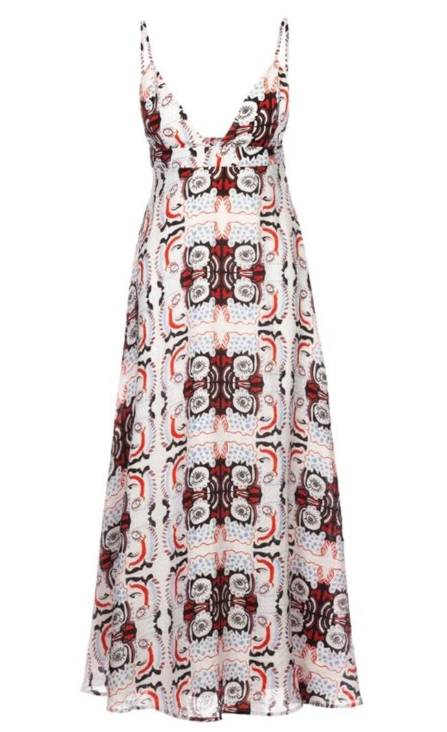 Vestido mini con estampado étnico lucido por Marta Hazas
