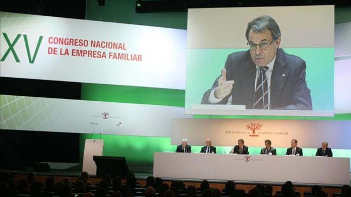 Artur Mas, al Congrés Nacional de l’Empresa Familiar. Artur Mas, al Congrés Nacional de l’Empresa Familiar.