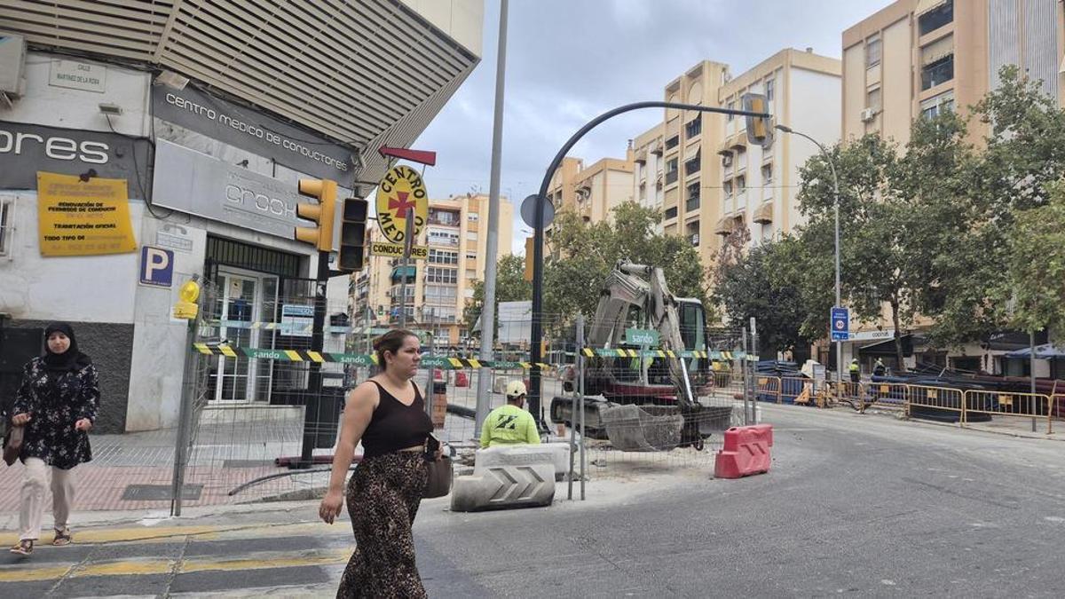 Estado actual de las obras del metro en Eugenio Gross.