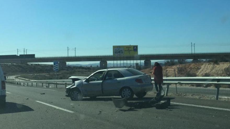 El accidente de esta mañana en la autovía de Madrid