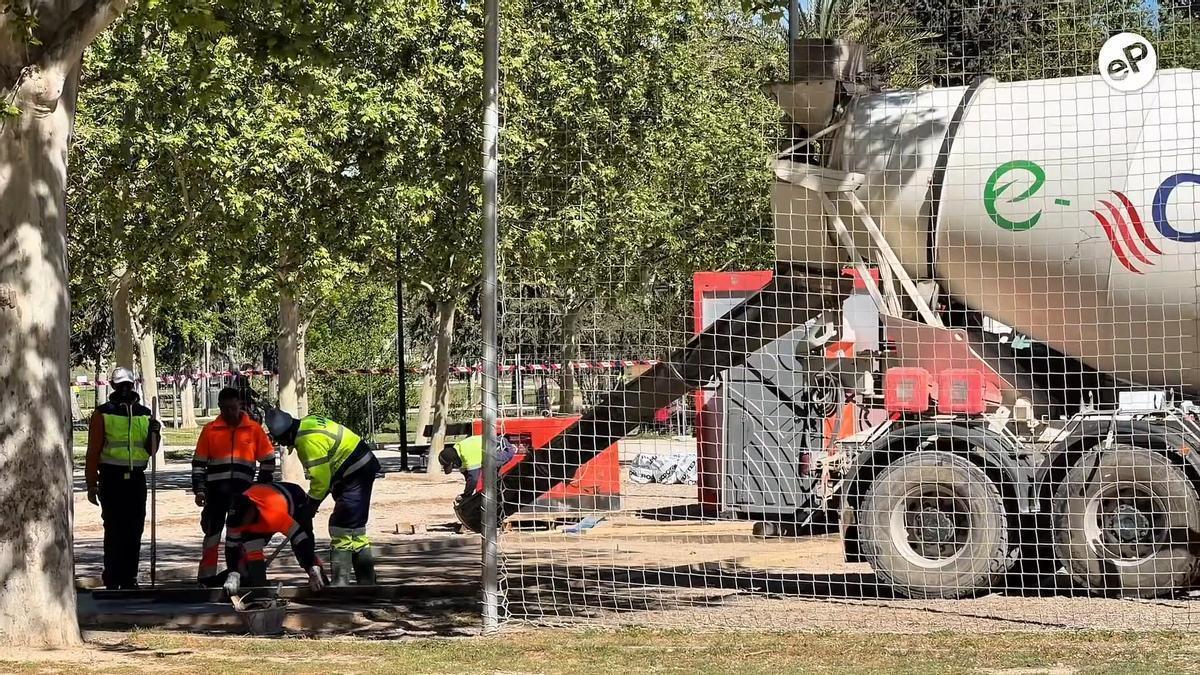 Comienzan las obras en el parque Tío Jorge de Zaragoza