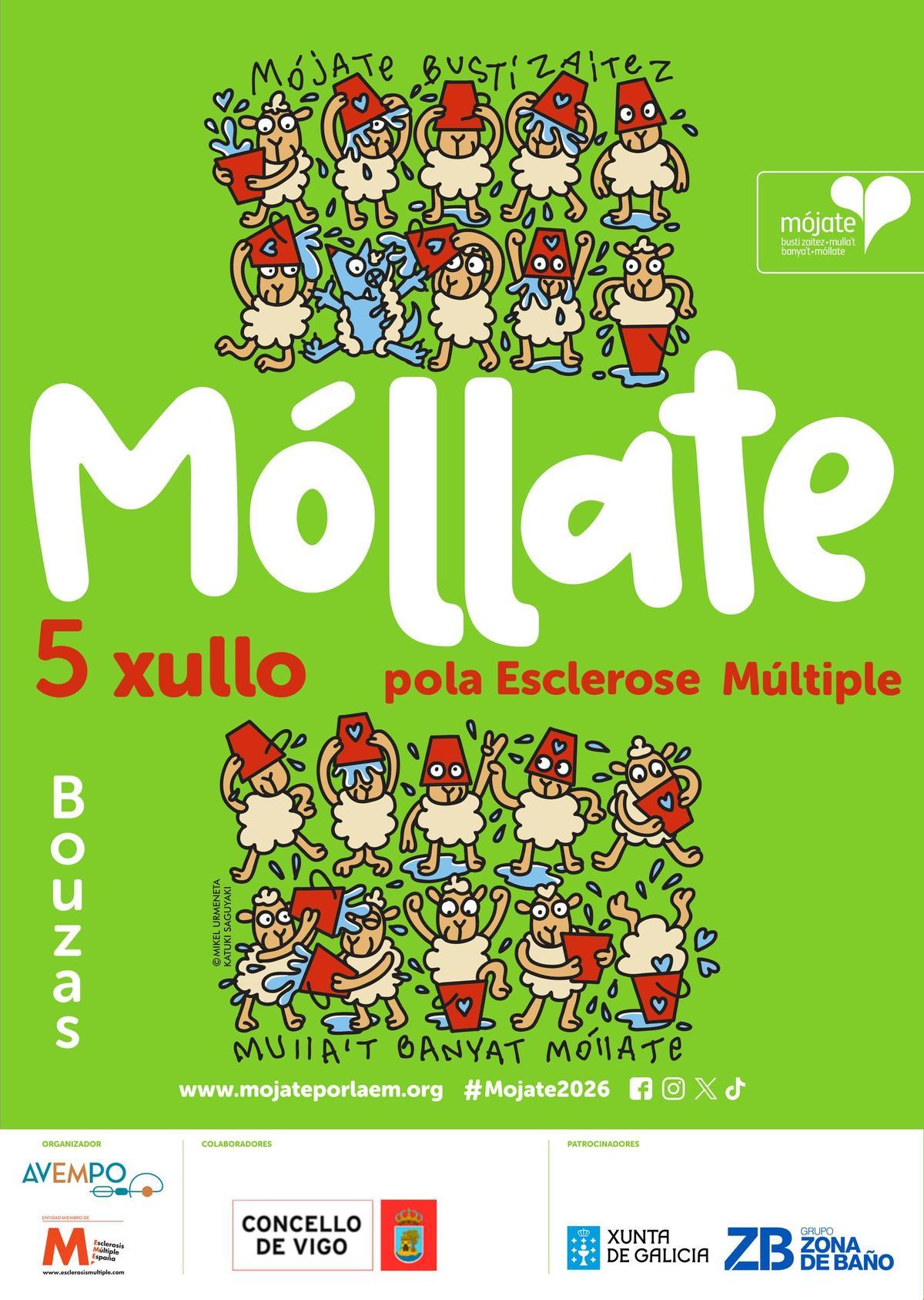 Cartel del acto «Móllate pola Esclerose Múltiple»