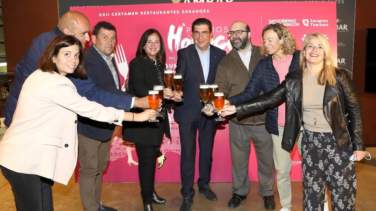 Imagen de la presentación del certamen de restaurantes de Zaragoza.