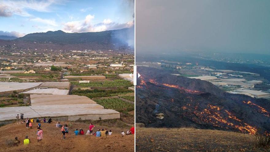 Las dos caras de la catástrofe del volcán de La Palma