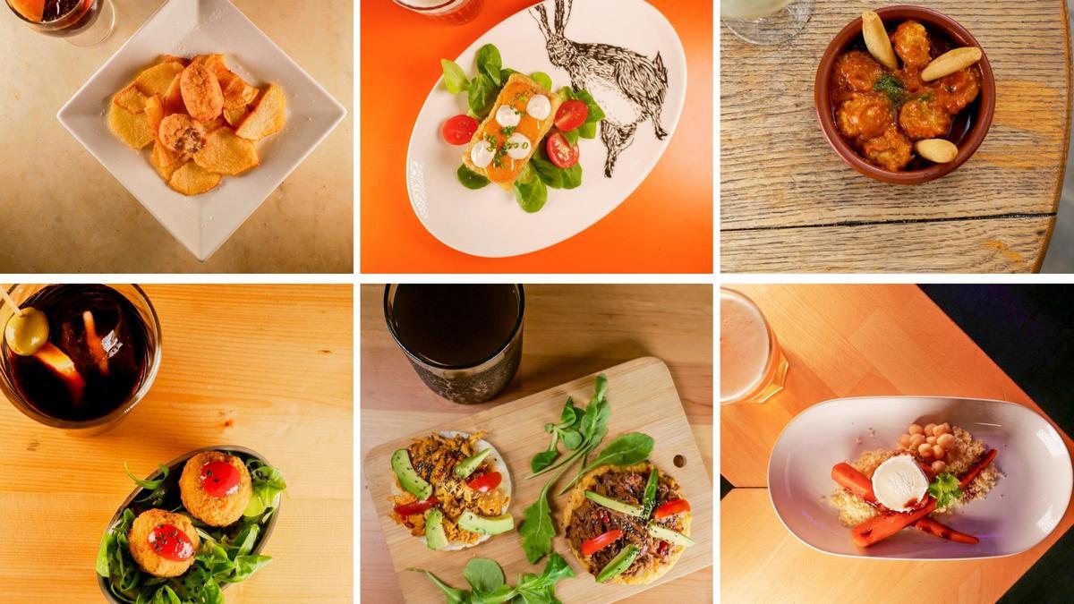 Algunos de los platillos que se pueden probar en la ruta de tapas por el Raval hasta el 15 de noviembre.
