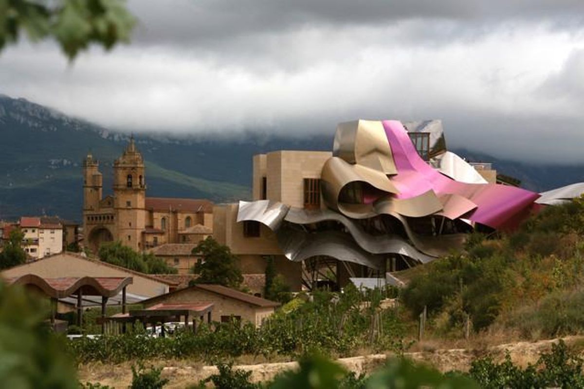 Bodega-Hotel Marqués de Riscal en Logroño diseñado por Frank Gehry