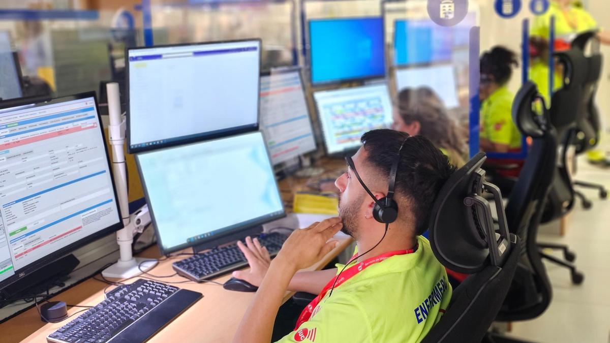 Sala operativa del 112.