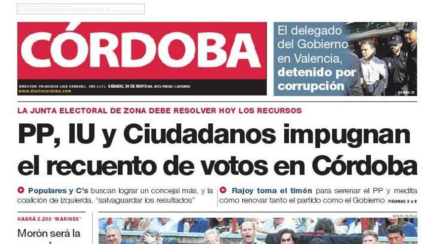 La portada de CÓRDOBA