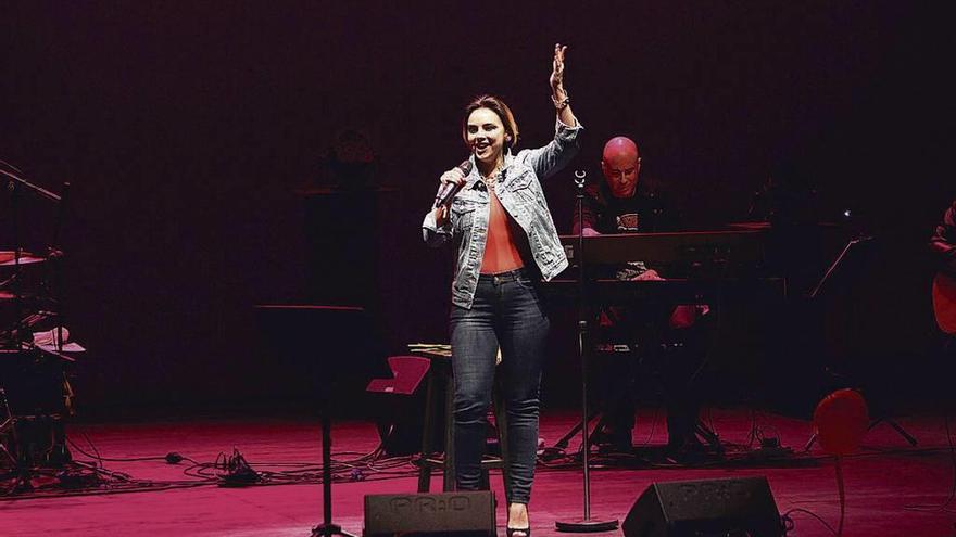 Chenoa ofreció ayer un concierto en el Auditorio de Ourense. // Iñaki Osorio