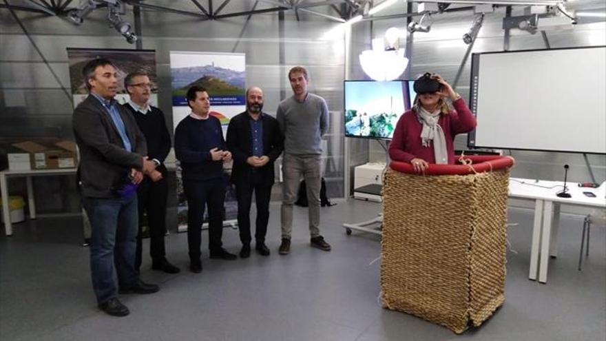 Una actividad propone un viaje virtual en globo por la comarca