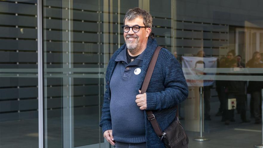 Jordi Pesarrodona, sortint del jutjat el 7 de febrer passat, quan hi va acudir com a citat per desobediència