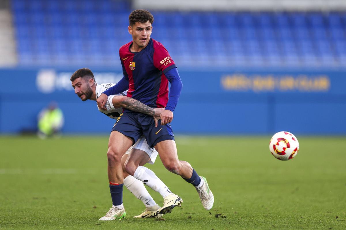 Sergi Domínguez en el Barça Atlètic - Tarazona.