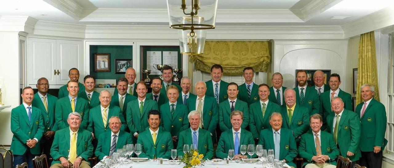 Sergio García tomó parte de la tradicional cena de campeones en la que el menú lo propuso el vigente campeón.